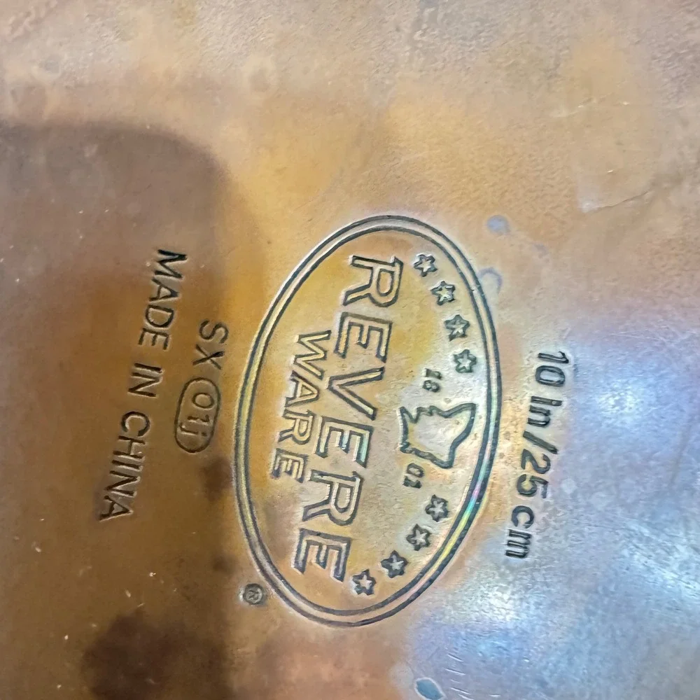 VTG Revere Ware‎ Copper Bottom Stainless Steel 10in Skillet and 1.5qt Saucepan